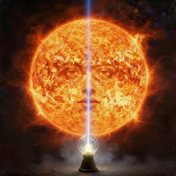 portrait, oil painting, metanarrative, a light one billion times brighter than the surface of the sun, coming from a ordinary lamp, dazzling laser, good fog liquid, intricate digital art, artgem, trending artstation, concept art, masterpiece, epic, majestic, award - winning, awe - inspiring, breath - taking, ground - breaking, exquisite