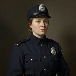 female in police uniform. by rembrandt 1 6 6 7