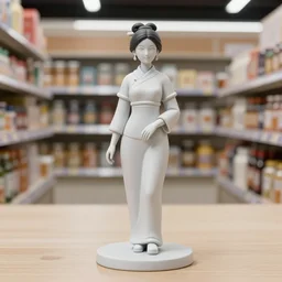 Image on the store website, eBay, Full body, 80mm resin figure of Traditional women\'s school students