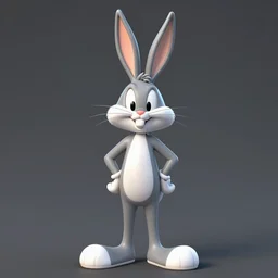 Bugs Bunny in the style of HR Giger