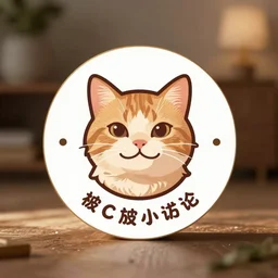 cat theme logo, cat theme banner, cat design, a smiling cat, art photography style, trending on artstation, warm light, lovely and cute, fantasy art, 8 k resolution
