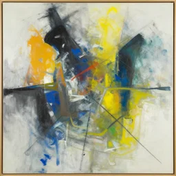 abstract by jackson pollock and by francis bacon