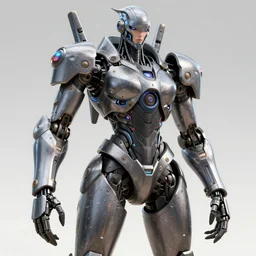 a feminine monstrous inhuman cybernetic anthropomorphic cyberpunk mechagodzilla dressed in high - tech armor in the style of tron trending on artstation deviantart pinterest furaffinity detailed realistic high resolution hd 8 k