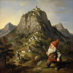 The dwarven mountain kingdom | Caspar David Friedrich |