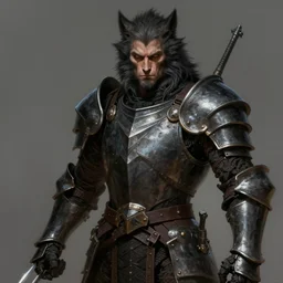 portrait, werewolf man, long sharp claws, wearing a dark heavy plate armor, wielding, chestplate, rpg game, main character, detailed, digital painting, artstation, sharp focus, illustration, tomasz alen kopera, peter mohrbacher, donato giancola, joseph christian leyendecker, wlop, frank frazetta