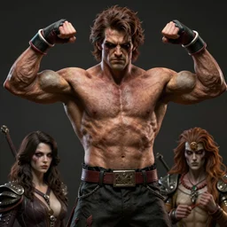 david koechner as zangiff from street fighter, flexing, no shirt ultra realistic, concept art, intricate details, eerie, highly detailed, photorealistic, octane render, 8 k, unreal engine. art by artgerm and greg rutkowski and magali villeneuve and alphonse mucha