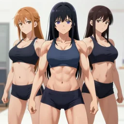 muscular anime girls