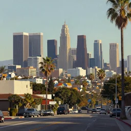a matte painting of los angeles by robin guthrie