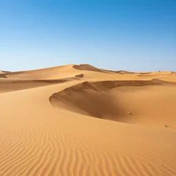 a beautiful desert with dunes, by greg rutkowski