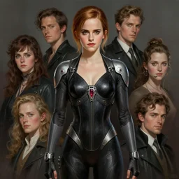 body shot of emma watson in ghost in the shell, intricate, elegant, highly detailed, centered, digital painting, artstation, concept art, smooth, sharp focus, illustration, artgerm, tomasz alen kopera, peter mohrbacher, donato giancola, joseph christian leyendecker, wlop, boris vallejo
