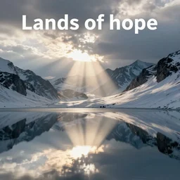 lands of hope, sunrays, reflection, breathtaking, beautiful art, digital, detailed