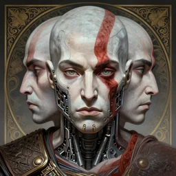 symmetry!! portrait of tao okamoto in the style of god of war, machine parts embedded into face, intricate, elegant, highly detailed, digital painting, artstation, concept art, smooth, sharp focus, illustration, art by artgerm and greg rutkowski and alphonse mucha, 8 k