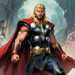 thor, god of thunder, art by ezquerra