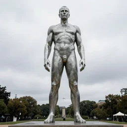 5 0 ft high jeff koons sculpture of jeff goldblum