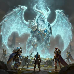 mount epic heart of the aspects screenshot world of warcraft mounts worldboss bioluminecant light concept sketch art and by feng zhu alena aenami artworks in 4 k beeple, by thomas kinkade heartstone overwatch blizzard 3 d rtx hdr