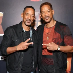 Will Smith Slapping in the style of One Punch Man