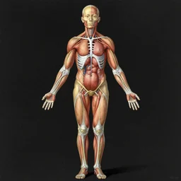human body anatomy by Beksiński, Zdzisław