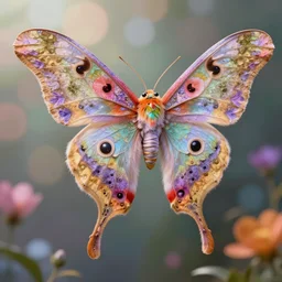 profile of a fuzzy, flowery, elegant, kaiju moth dragon, gorgeous, vibrant colours, bokeh, digital art, alphonse mucha, rhads, ross tran, artstation, artgem, greg rutkowski, octane render, pixar animation, 1 6 k