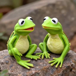 a date between the rock and kermitt frog