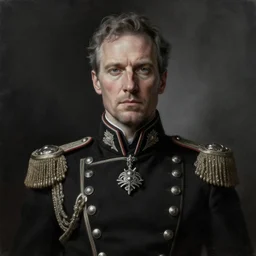 portrait of stoic looking john oliver, military uniform, fantasy, intricate, elegant, highly detailed, centered, dark, smokey, charcoal painting, digital painting, artstation, concept art, smooth, sharp focus, illustration, art by artgerm and greg rutkowski and alphonse mucha