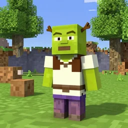 shrek inside minecraft