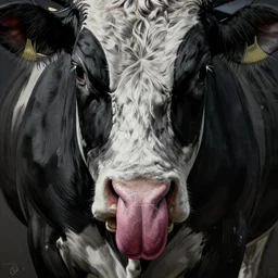 painting of a cow tongue liking camera, anatomy visible, clear - lines, grim - lighting, high - contrast, intricate, elegant, highly detailed, centered, digital painting, artstation, concept art, smooth, sharp focus, illustration, artgerm, tomasz alen kopera, peter mohrbacher, donato giancola, joseph christian leyendecker, wlop, boris vallejo