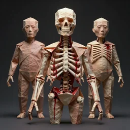 hyperrealistic mixed media image of human corpse origami, broken bones and blood, stunning 3 d render inspired art by greg rutkowski and xiang duan and thomas eakes, perfect symmetry, flesh texture, realistic, highly detailed attributes and atmosphere, dim volumetric cinematic lighting, 8 k octane detailed render, post - processing, masterpiece,