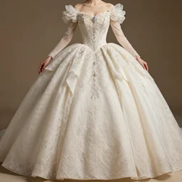 intricate detailed dress of a princess