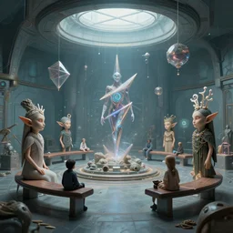 the dmt machine elves, angular, hyperdimensional entities, the waiting room