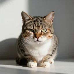 angry cat by leigh viner