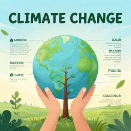 an awareness poster about climate change