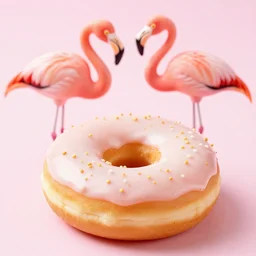 flamingo donut