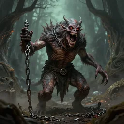 a chain - eating horror in the dungeons and dragons 2 e monster manual