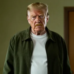a still image of Donald Trump as Walter White in an episode of Breaking Bad