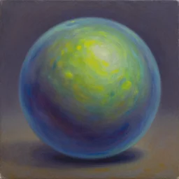 slime ball, surrealism, oil on canvas, masterpiece