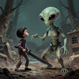 ET the extra terrestrial committing a crime