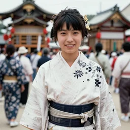 color photo portrait of hakata gion yamakasa festival. 1 9 9 0 japanese photograph magazine.