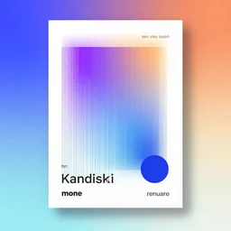 abstract beautiful multicolor gradient background, card templmate, wallpaper, lines, 3 d shapes, trending behance, poster by mone, renuare, kandinski