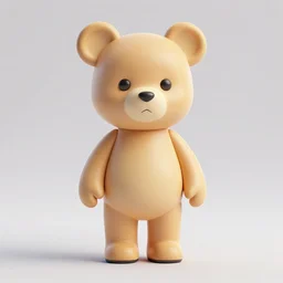 3 d render of a bear lisa frank