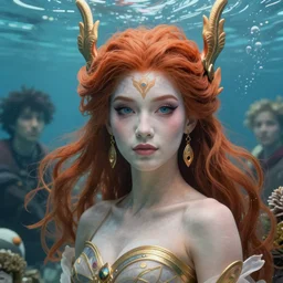 hyperdetailed underwater portrait of midna twili. by greg rutkowski, highly detailed, digital painting, artstation, smooth, sharp focus illustration, artstation hq. intricate, elegant. art by wlop and artgerm and greg rutkowski, alphonse mucha, medium shot. dan mumford, tomokazu matsuyama, takato yamamoto