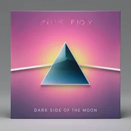 alternate version of pink floyd's dark side of the moon album cover 3d blender render