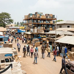 amazon warehouse market place in african informal settlement