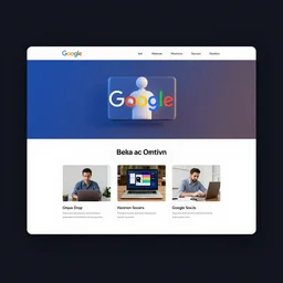 a futurstic web design for Google