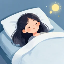 waking out of a dream, illustration