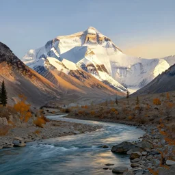 mount everest in autumn, hudson river school