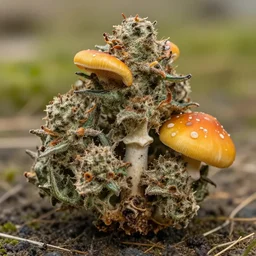 sacred fruit, aminita muscaria, psilocybe cubescens, 8 k