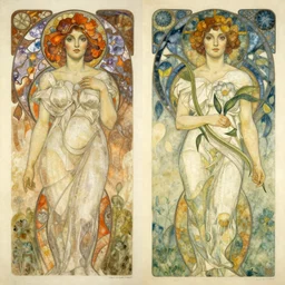 September 1 is the day of knowledge, Greg Rutkowski and Alphonse Mucha, masterpiece