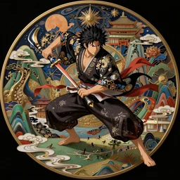 shogun audio, action, ultra realistic, hyper detailed, cinematic, digital painting, elegant, intricate, japanese art, trending, colorful