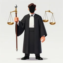 man dressed as a judge, dead by daylight killer, scales of justice weapon, character portrait, trending on artstation