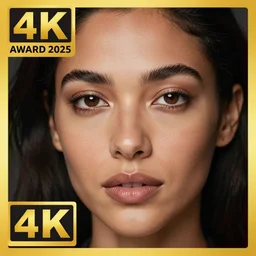 hyperrealistic portrait of beautiful, mixed race woman, aged 3 5, photo realistic, very detailed face, 4 k, award winning